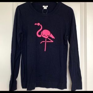 J. Crew Factory Flamingo Teddie sweater
